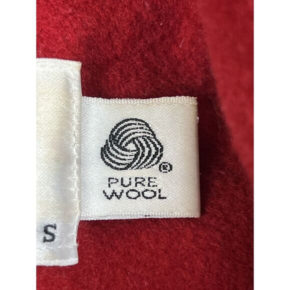 Talbots Jacket Womens Petite 12 Red 100%‎ Pure Wool Classic USA - Picture 14 of 16